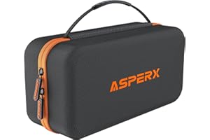 AsperX Custodia Protettiva in EVA per Booster Avviamento Auto 2000A et 1500A, Custodia Universale in EVA per Jump Starter, Nero (Non Includere Avviatore Emergenza per Auto)