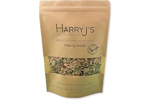 Harry J's Cherry Wood BBQ Smoker Chips, BBQ wood, Meat Smoking, Grilling Wood