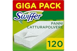 ANTIKAL Swiffer Recharges Lingettes Sèches, 120 Lingettes Nettoyantes (3x40), pour Balai Swiffer, Attrape et Retient la Poussière [Nouvelle Version]