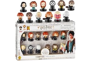 P.M.I. Juego de 12 sellos de Harry Potter - Regalos, coleccionables, decoración para fiestas, y adornos para tartas de Harry Potter - Lucius Malfoy, Hermione Granger, y más de PMI, 6,5 cm altura