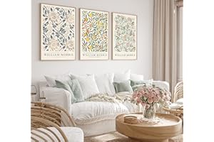 GENERIC William Morris Exhibition Prints Set Of 3 (A4)