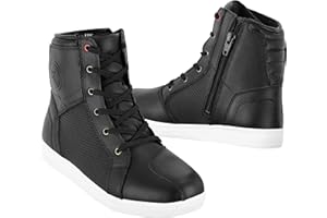 TSM-MOTO Botas de Moto Impermeables Zapatos de Moto para Hombre Botas de Moto Zapatos Cortos de Motocross.