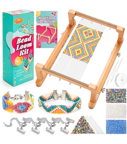 Beadsmith Bead Loom Kit Für Einsteiger, Inkl. Weave, Ketten, Armbänder Und Mehr