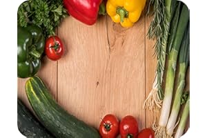 Salad Border - Glass Worktop Saver/Protector - by Pearl Glass (50 x 40cm Large)