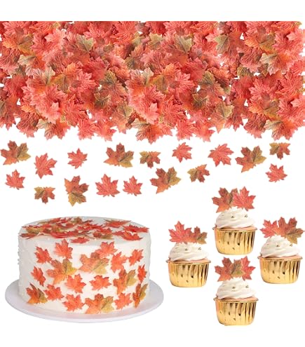 24 Thanksgiving-Cupcake-Topper – Vormontiert, Mit Truthahn, Kürbis & Mehr, Für Herbst-Partys