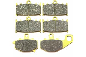 Master Chen Front Rear Brake Pads Brakes for Kawasaki Ninja ZX6 (ZX600 E1-E13) 1993-2005 - Ninja ZX6R (ZX600 F1/F2/F3) 1995-1997 - Ninja ZX9R B1/B2 1994-1995 FA158 FA192 MC0164