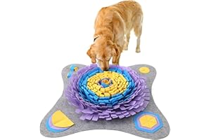 LUCKY SIGN LuckySign mata węchowa dla psa, gra aktywizująca, mata do treningów, do zabawy, dla zwierząt domowych, dla psów i kotów, z 4 przyssawkami, 64 x 64 cm