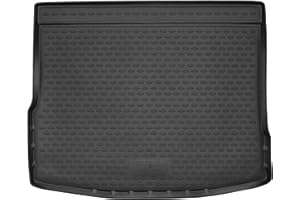 ‎WALSER WALSER XTR Kofferraumwanne für VW Tiguan 2 (AD1, AX1) 01/2016-2023, oberer Ladeboden, 100% passgenaue Antirutschmatte Auto, Gummimatte Auto, Kofferraum Schutzmatte, Auto Gummimatten