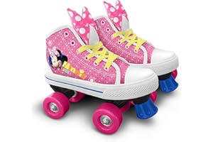 Stamp- Disney Minnie Patins 4 Roues avec Chaussure, J862028, Pink, Taille 28