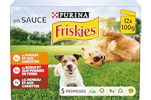 Friskies Chien Repas Adulte Vitafit en Sauce au Viandes/Légumes pour Chien ( l'emballage peut varier )