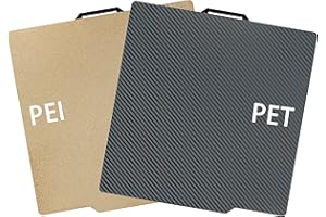 TINYTREES Druckplatte für Bambulab A1 P1S X1 X1C X1E P1P, Druckplatte für Bambu Lab Build Plate 3D Drucker, Smooth Druckbett Platte ür 3D Druck Hobbyisten (Smooth PET+Textured PEI, 257 * 257mm)