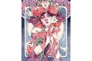 TISHIRON Dziewczęce malowanie według liczb, kwiaty do samodzielnego malowania według liczb, dla dorosłych, 40 x 50 cm, zestaw do malowania według liczb, zestaw do malowania według liczb, dla dorosłych, bez ramy