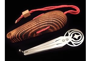SHAMANICSHOP Jew's Harp by D.Glazyrin / Star (in larch case) - Professional mouth musical instrument (jaw harp) Beautiful sound Excellent quality Original Russian Jew's Harp (jaw harp, snoopy harp, dan moi)