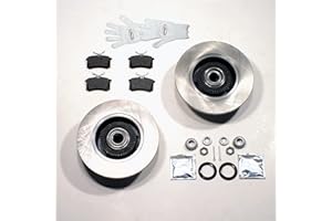 Autoparts-Online Set 60004554 Bremsscheiben/Bremsen + montierte ABS Ringe + 2 Radlager hinten