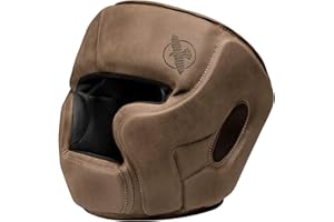 Hayabusa T3 LX Box-Kopfbedeckung, verstellbar aus Leder - Braun, One Size