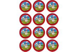 Ersatzchips mit Aufkleber für Looping Louie & Looping Chewie Chips Hasbro Drunken Louie Bierhuhn (Bierhuhn, Rot)