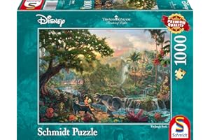 Schmidt Spiele Thomas Kinkade: Disney - The Jungle Book Jigsaw Puzzle (1000Pc)