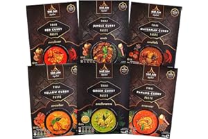 Taster Bundle - Traditional Thai Curry Paste by Mae Jum (6 Packs x 70g)
