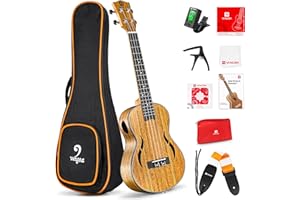 Vangoa 26 pulgadas Ukelele Tenor Madera de Nogal Hawaii Ukeleles Acústicos para Principiantes,Adultos, Estudiantes