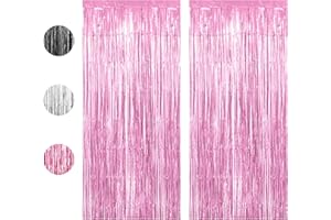 LUKTASTIC Frangia Tende Festa,Tende Party Metalliche Tinsel,Tenda Decorazione Compleanno,Tende Metalliche Feste,Tende In Lamina Metallica,Tenda Per Compleanno Decorazione,Decorazioni Per Feste Di Compleanno