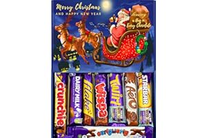 BENERRY Luxury Chocolate Hamper – Assorted Dairy Milk Selection – Gift for Birthdays & Thank You & All Occasions – Premium Cocoa Treat Set (Christmas - Winter Blue)