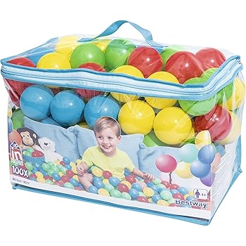 Recinto Esagonale Per Bambini Selonis Con 100 Palline Colorate - Rosa, Babyblue E Perla - Foto 6