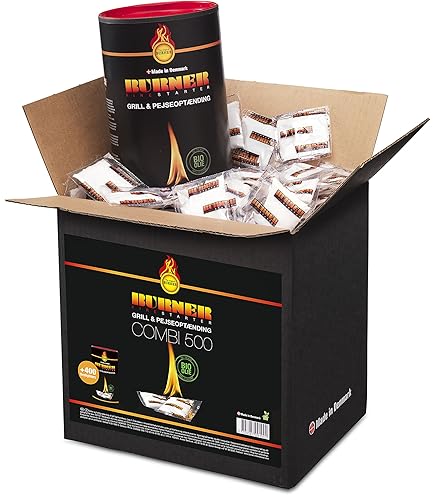 Accendi Camino Kit Burner Firestarter Accendifuoco BIO OIL 200 Bustine Per Barbecue Camino Stufa Burro Di Cacao Alimentare