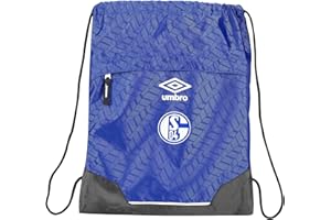 FOXCUP FC Schalke 04 Turnbeutel - Logo Netz - königsblau Sportbeutel Rucksack Gym Bag S04 - Plus Lesezeichen I love Gelsenkirchen