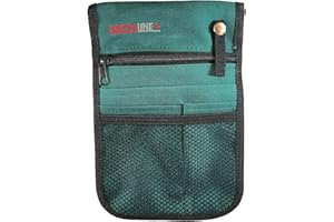 MEDILINE-UK Nurse Vet Pouch Waist Bag Pocket Pick Organiser with Adjustable Belt. New. Green.