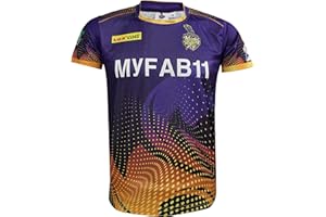 WMX Cricket Supporter Jersey T-Shirt 2023/24 for Unisex-Adults, 100% Polyester, True to Size, Crew Neck, Short Sleeve, IPL Teams MI, CSK, RCB, KKR, RR, KXIP, SRH, GT, LSG and DC