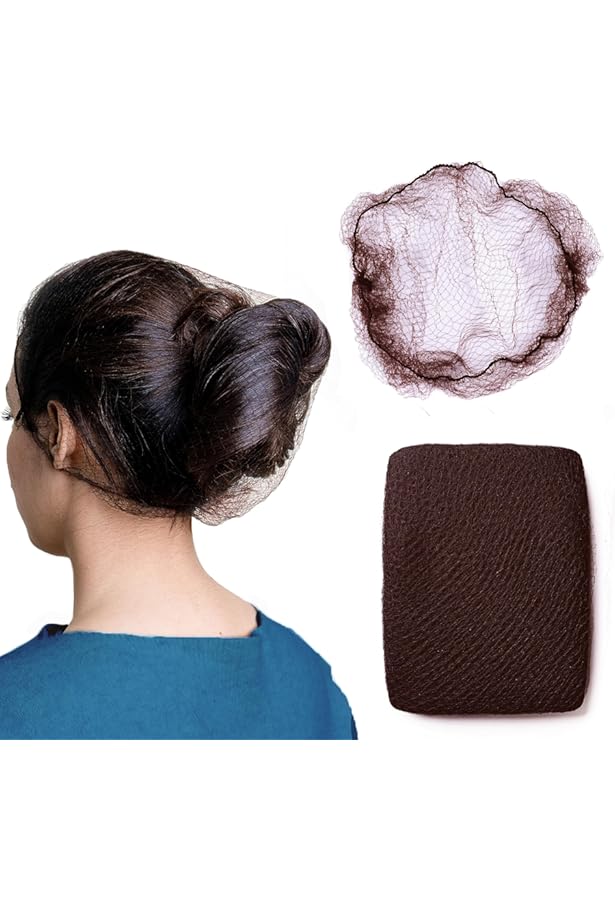 Kit Filets à Cheveux Et épingles U Invisibles - 20 Filets Blonds + 20 épingles - Pour Chignons Rapides Et Tenaces