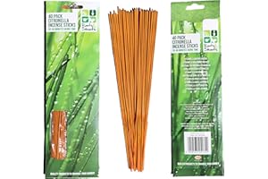 Roots & Shoots 40 Pack Citronella INCENSE STICKS Candles Outdoor Garden Anti Bug Fly Mosquito