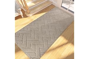 ‎FCSDETAIL FCSDETAIL Schmutzfangmatte Innen 80 x 178 cm, rutschfeste Fußmatte, waschbar Sauberlaufmatte, absorbierend Fussmatte, Läufer Teppich für Hund, Eingang, Haustür, Flur, Küchen