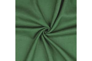 VMG-STORE Tela de lino por metros, 40 colores, 100% lino, tejido natural, certificado Oeko-Tex, 140 cm de ancho, color verde 036 I