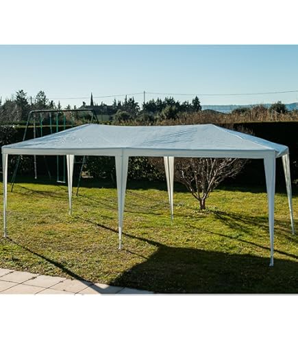 Relaxdays Tende Gazebo Laterali, Set 2 Pezzi, PVC Impermeabile 3x2 M - Protezione Sole E Privacy
