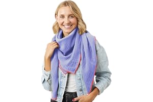 Salt & Sand Musselin Tuch Damen PREMIUM QUALITÄT/Schals & Tücher für Damen/Halstuch Damen/Musselin Schal Damen/Musselintuch Damen/Halstuch - ÖKO-TEX 100 - besonders hautfreundlich