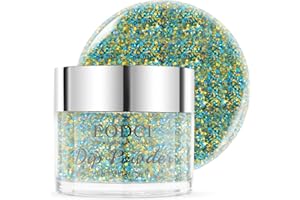 ‎EODCI EODCI Dipping Powder 28g, Glitzer Grün, Nail Dipping Powder für Kräftige Nailart, Lang Anhaltende Dip Nails, Acryl Dip Nagelpulver für Nail Starter & Profis, Keine Nagellampe Nötig