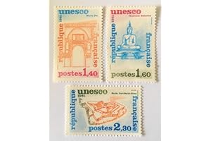 Générique Timbre de Collection France Service UNESCO 1981. Nos 68, 69 et 70 Neufs**