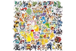 HXLEUCRY 100 Stück Sticker Set, Pocket Monster Graffiti Aufkleber Kinder, Wasserfest Sticker für Mädchen Jungen Koffer Skateboard Laptop Kühlschrank Fahrräder DIY Scrapbooking Spielzeug Deko Kindergeburtstag