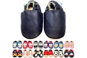 MiniFeet Soft Leather Baby Shoes - BUY 4 PAIRS & GET 1 OF THEM FOR FREE ! - Toddler Shoes - Baby Girl Shoes - Baby Boy Shoes - 0-6 Months to 4-5 Years