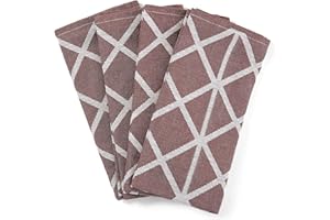 søstre & brødre 4er Set Geschirrtücher Küchentücher im modernen Streifen-Design | Made IN EU | 100% Baumwolle - ÖKO-TEX Standard 100 | 50 x 70 cm Bordeaux