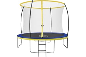 ‎ZERO GRAVITY Zero Gravity Trampolin Outdoor Ø 183/244/305/366/427 cm, TÜV GS, Smartes Klappnetz für schnellen Auf- und Abbau, Outdoor Trampolin Komplett-Set inkl. Leiter, Aufbauvideo, Ultima 4 Modelle
