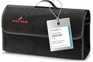 ‎WALSER Walser Auto Organizer Toolbag Größe L, Kofferraum Organizer, Gadget, Aufbewahrungsbox, Tasche, Zubehör 50x16x21 cm Schwarz