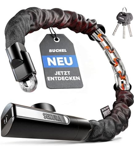 MIVELO Fietsslot Kettingslot hoge veiligheid - Fietsslot met 6mm vierkante ketting | Fietsslot van gehard staal met sleutel 90cm