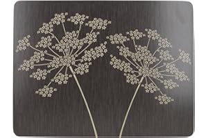 Creative Tops Podstawki „Silhouette”, klasy premium, z korkowym spodem, w 6-częściowym zestawie, 30 x 22,7 x 0,5 cm