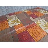 Tovaglia in Cotone Plastificato Fantasia ETNICA 100%Impermeabile inTutte le Misure MADE IN ITALY Novità 2021!!! (140X240)