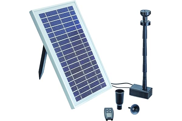 Pontec Jeux d'eau pondosolar 600 Control, Noir