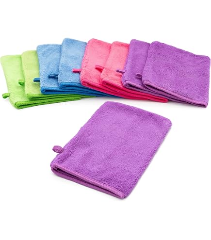 8x Flauschige Mikrofaser-Waschlappen 30x30 Cm – In 3 Farben, Super Saugstark