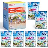 SYNCFUN 6 Paquetes de Soluci&oacute;n Concentrada de Burbujas Gigantes (hasta 4,5 Galones), 6 Bolsas de Recambio de Soluci&oacute;n para M&aacute;