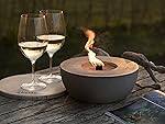 Beske-Betonfeuer mit 'Dauerdocht' | Durchmesser 24cm | Wiederbefüllbare Gartenfackel | 'Unendliche' Brenndauer durch...